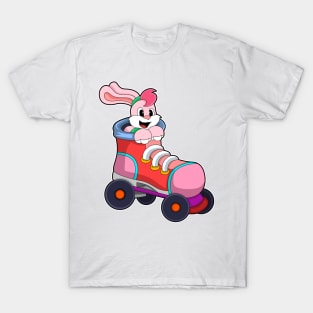 Rabbit as Inline Skater with Inline Skates T-Shirt